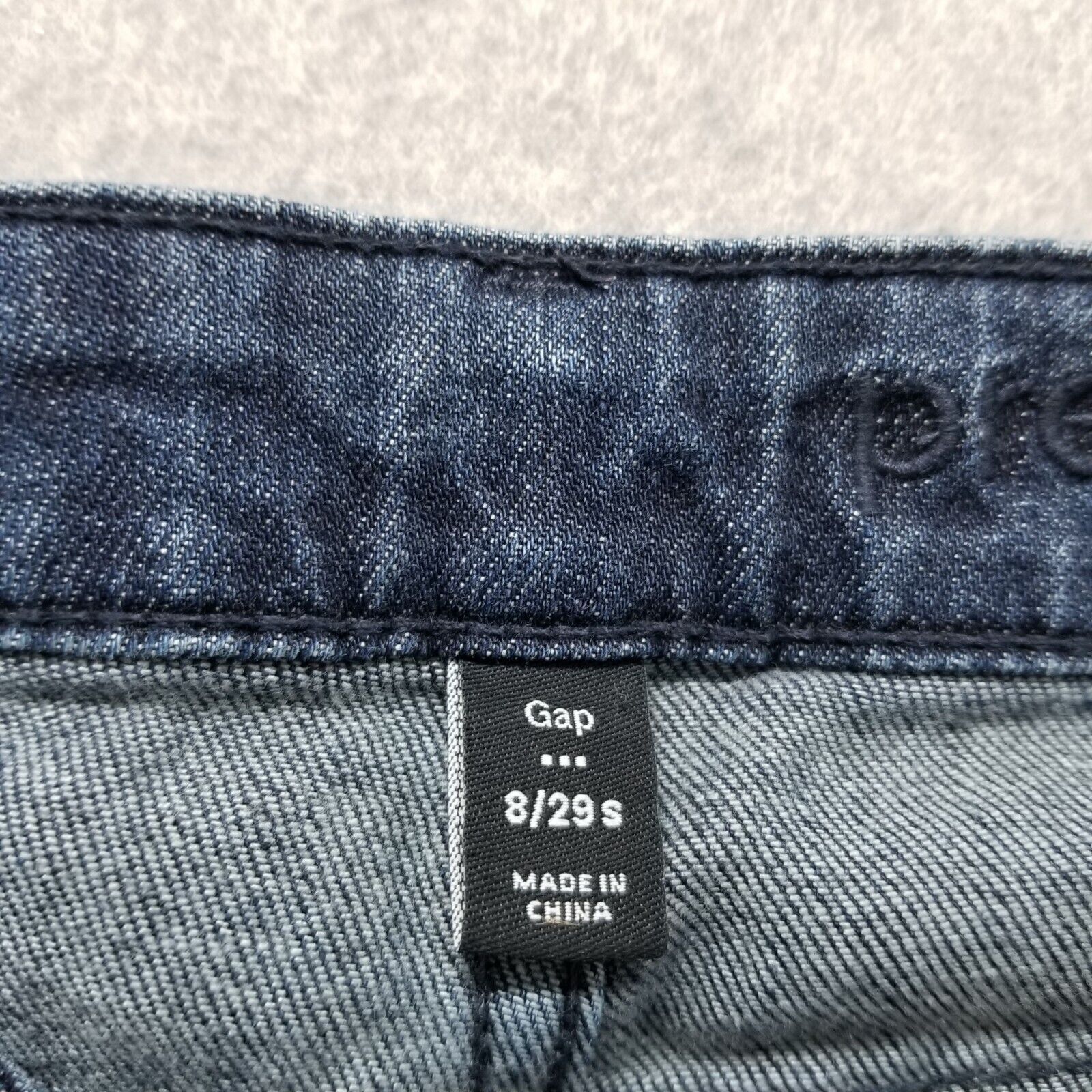 Gap Gap Jeans Womens 8 Blue Denim Straight 32x29 Stretch Zip Fly Size 30" / US 8 / IT 44 - 6 Thumbnail