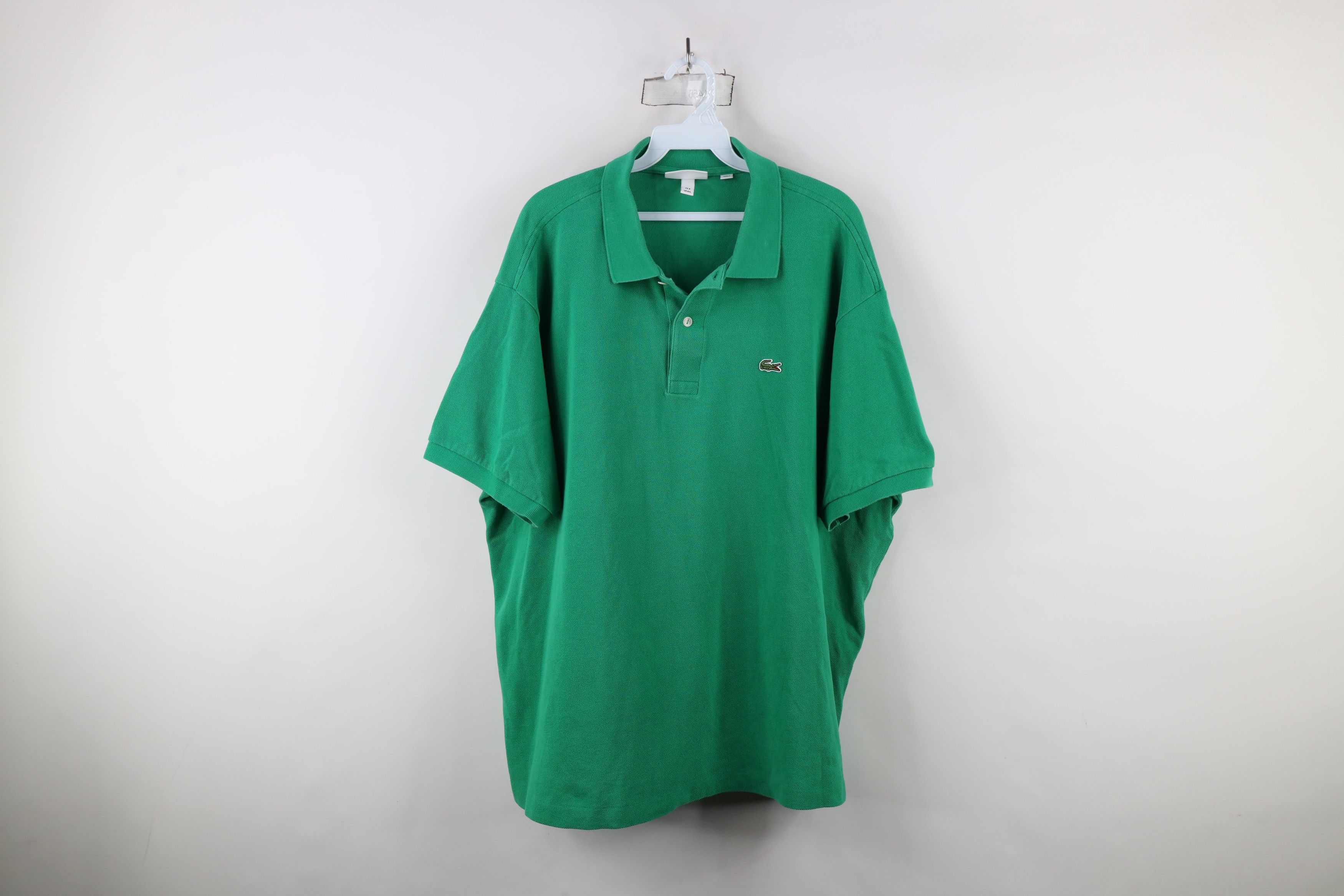 Lacoste Lacoste Logo Short Sleeve Collared Polo Shirt Kelly Green Size US XXL / EU 58 / 5 - 1 Thumbnail