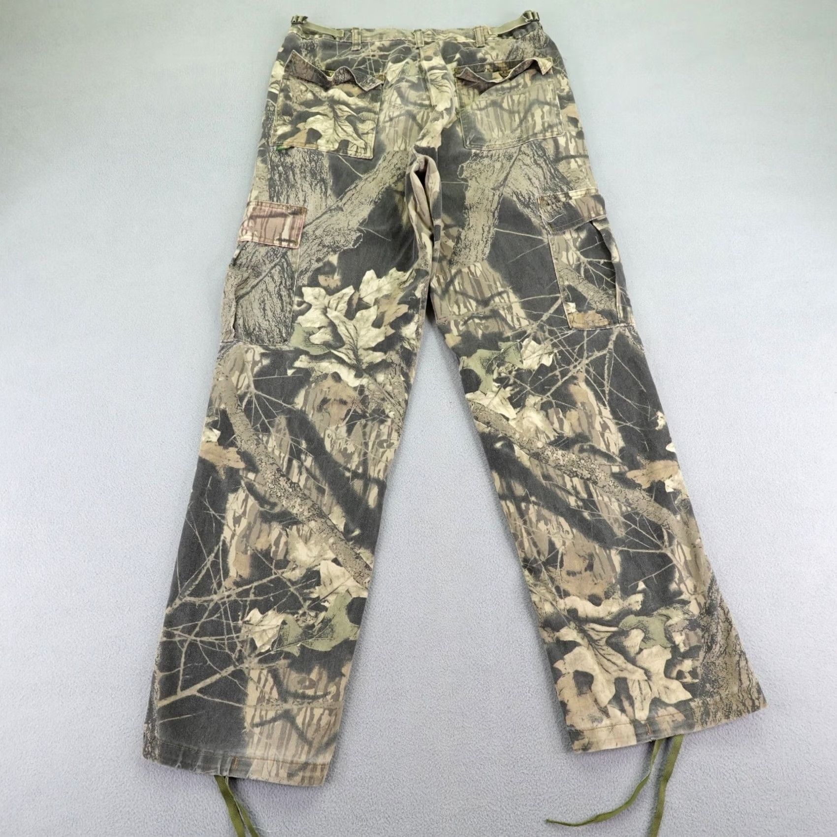 Vintage VINTAGE Mossy Oak Pants Mens Medium Brown Camo Cargo Hunting Tactical Size US 31 - 5 Thumbnail