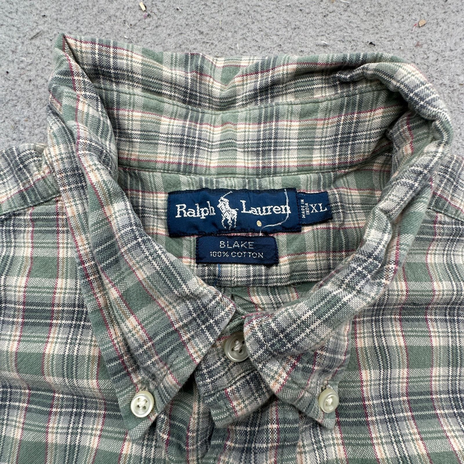 Ralph Lauren Ralph Lauren Blake Button Down Shirt Men XL Plaid Green Pony Size US XL / EU 56 / 4 - 3 Thumbnail