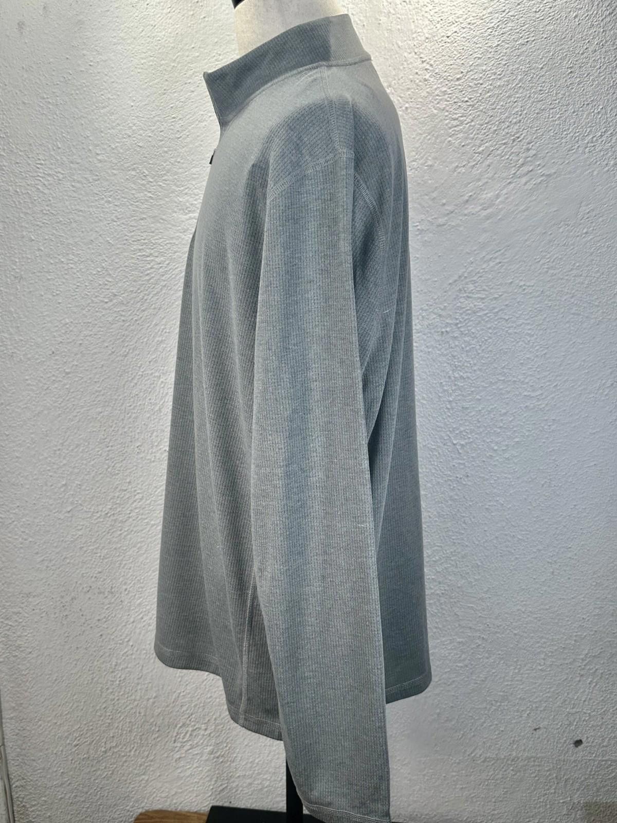 J.Crew J. Crew Men's 2XL Gray Performance Half-Zip Pullover Size US XXL / EU 58 / 5 - 2 Thumbnail