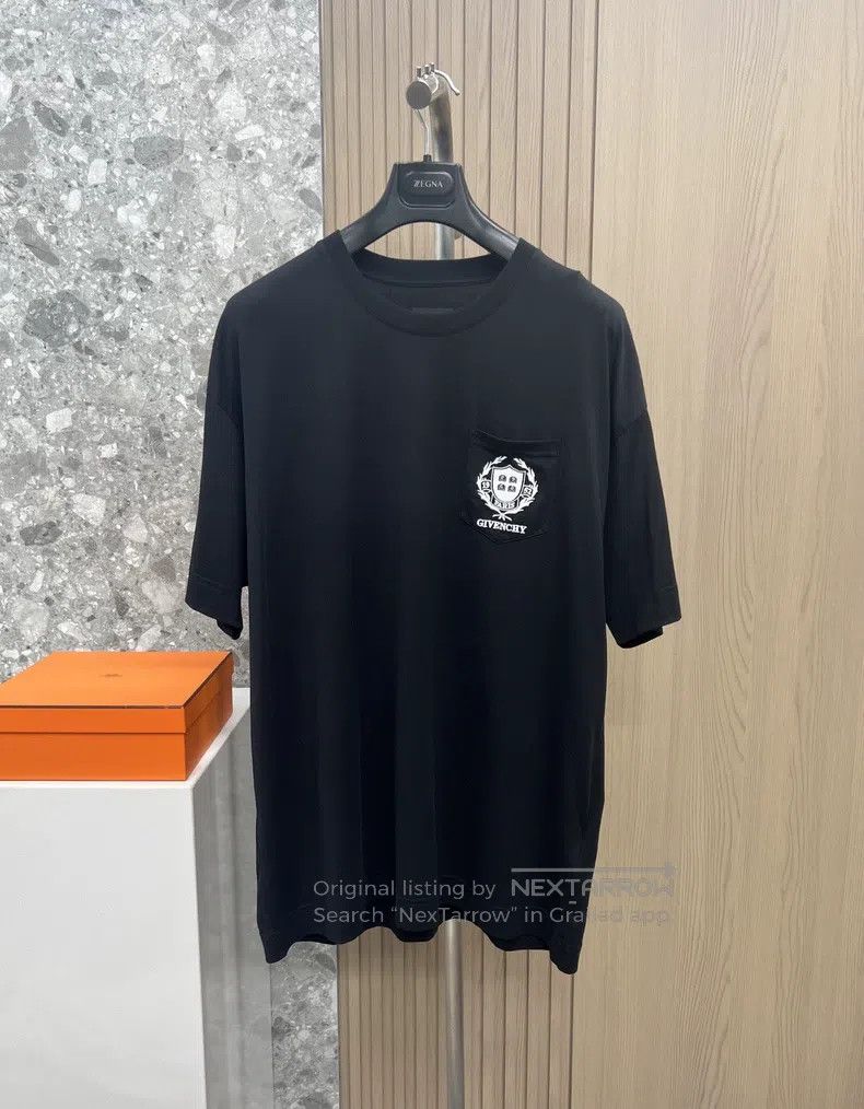 Givenchy Givenchy Wheat Logo Embroidered T-Shirt Size US XL / EU 56 / 4 - 1 Thumbnail