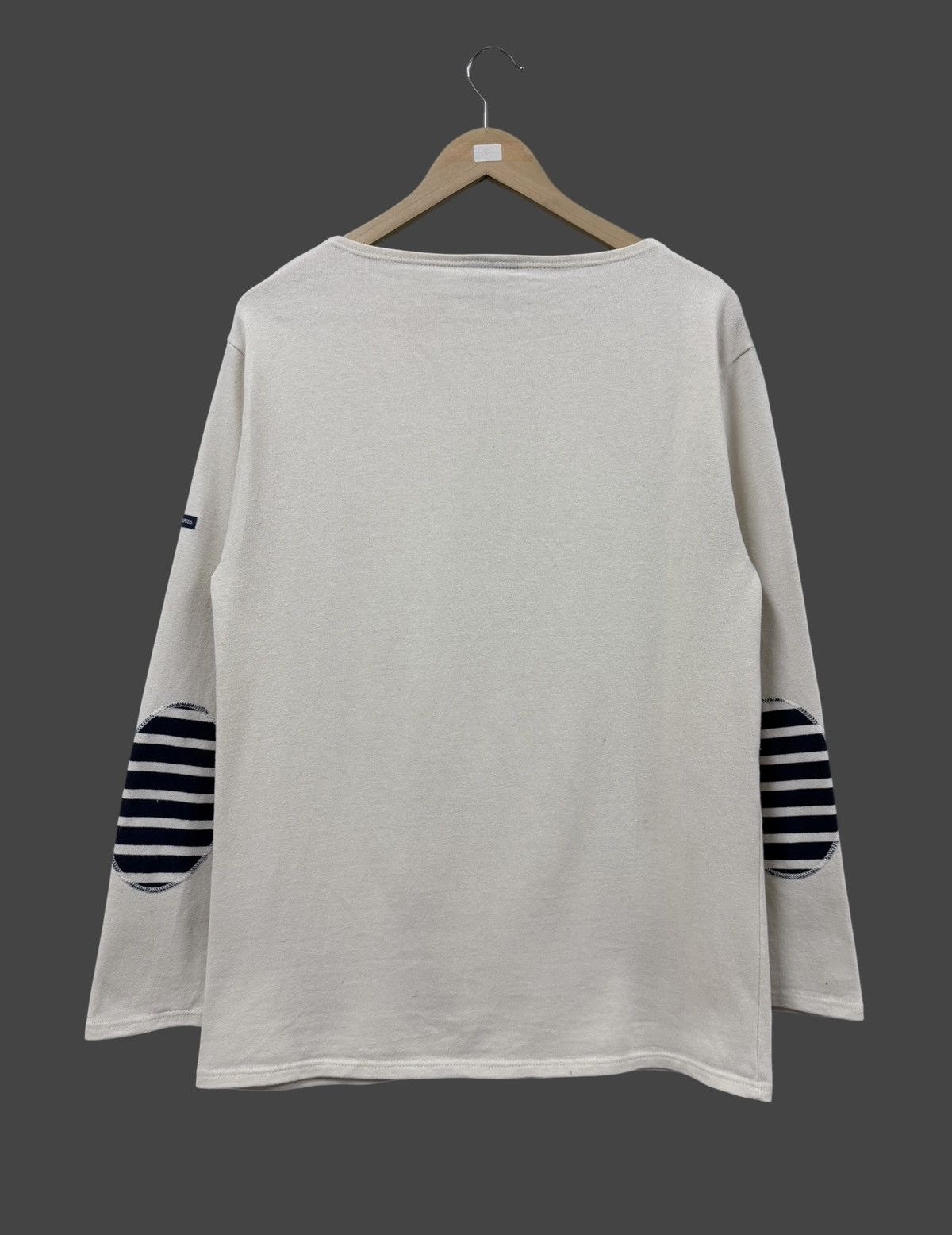 Saint James Saint James Beige Boat Neck Heavy Cotton Longsleeve Shirt Size US M / EU 48-50 / 2 - 3 Thumbnail