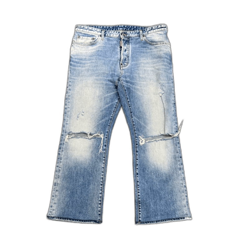 Dsquared2 dsquared2 distressed light wash denim jeans Size US 44 / EU 60 - 1 Thumbnail