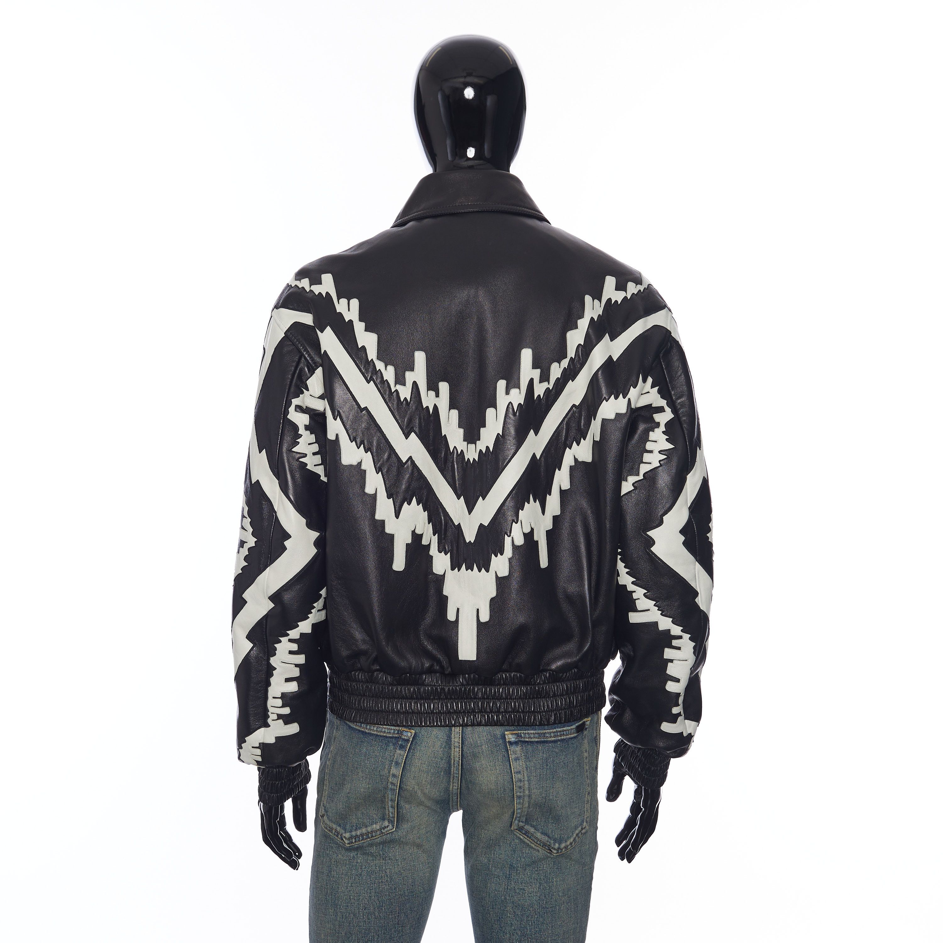 Celine Oversized Psychedelic Blouson Jacket in Soft Black Lambskin Size US M / EU 48-50 / 2 - 5 Thumbnail