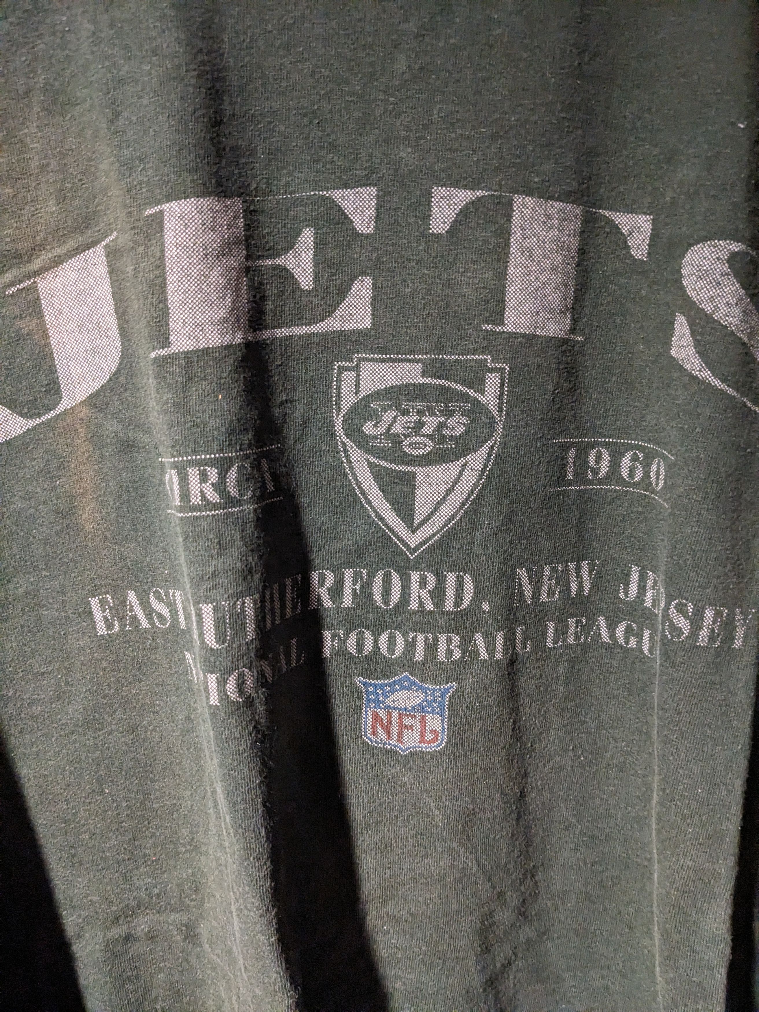 NFL × Vintage Vintage 90s New York Jets NFL Football Long-Sleeve T-Shirt Size US XL / EU 56 / 4 - 2 Thumbnail