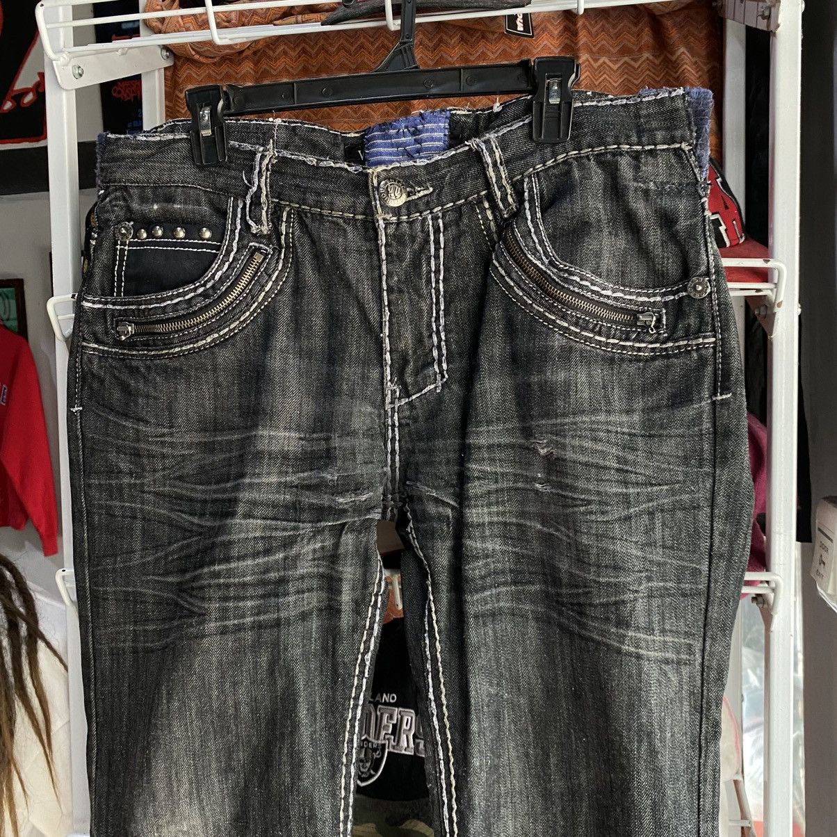 Japanese Brand Y2k Embroidered Denim Vintage Victorious Jeans Size US 38 / EU 54 - 3 Thumbnail