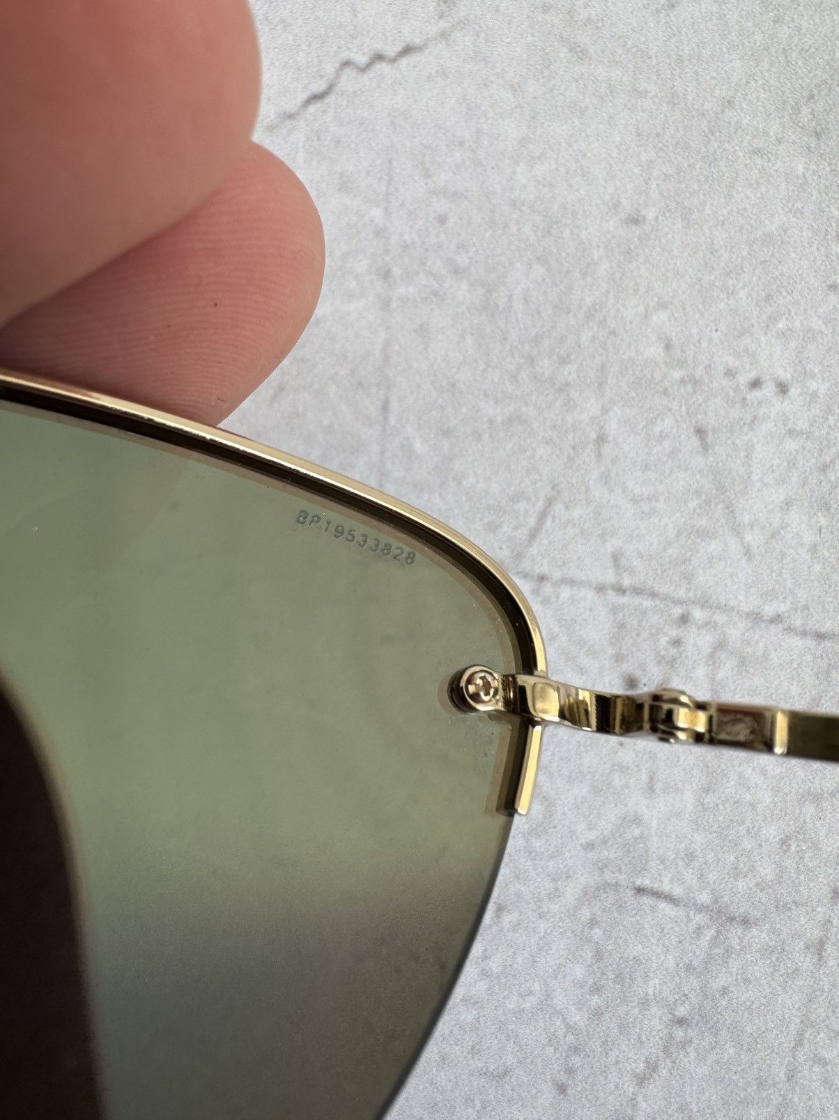 Prada Prada Sunglasses SPS 51R Rimless Shield Blue Mirror Size ONE SIZE - 7 Thumbnail