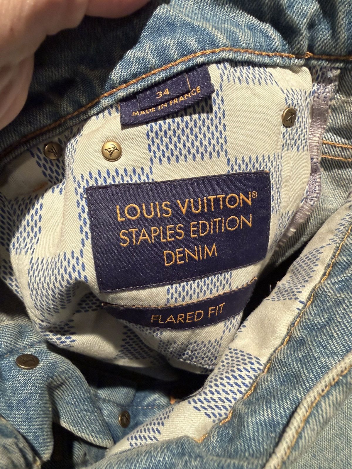 Louis Vuitton LOUIS VUITTON PHARRELL WILLIAMS - Flare Cut Denim - 34” 🏆 Size US 34 / EU 50 - 6 Thumbnail