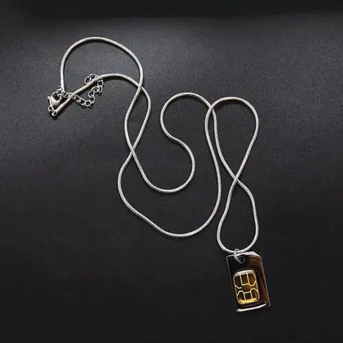 Japanese Brand × Jewelry Stainless Steel SIM Card Necklace Size ONE SIZE - 3 Thumbnail