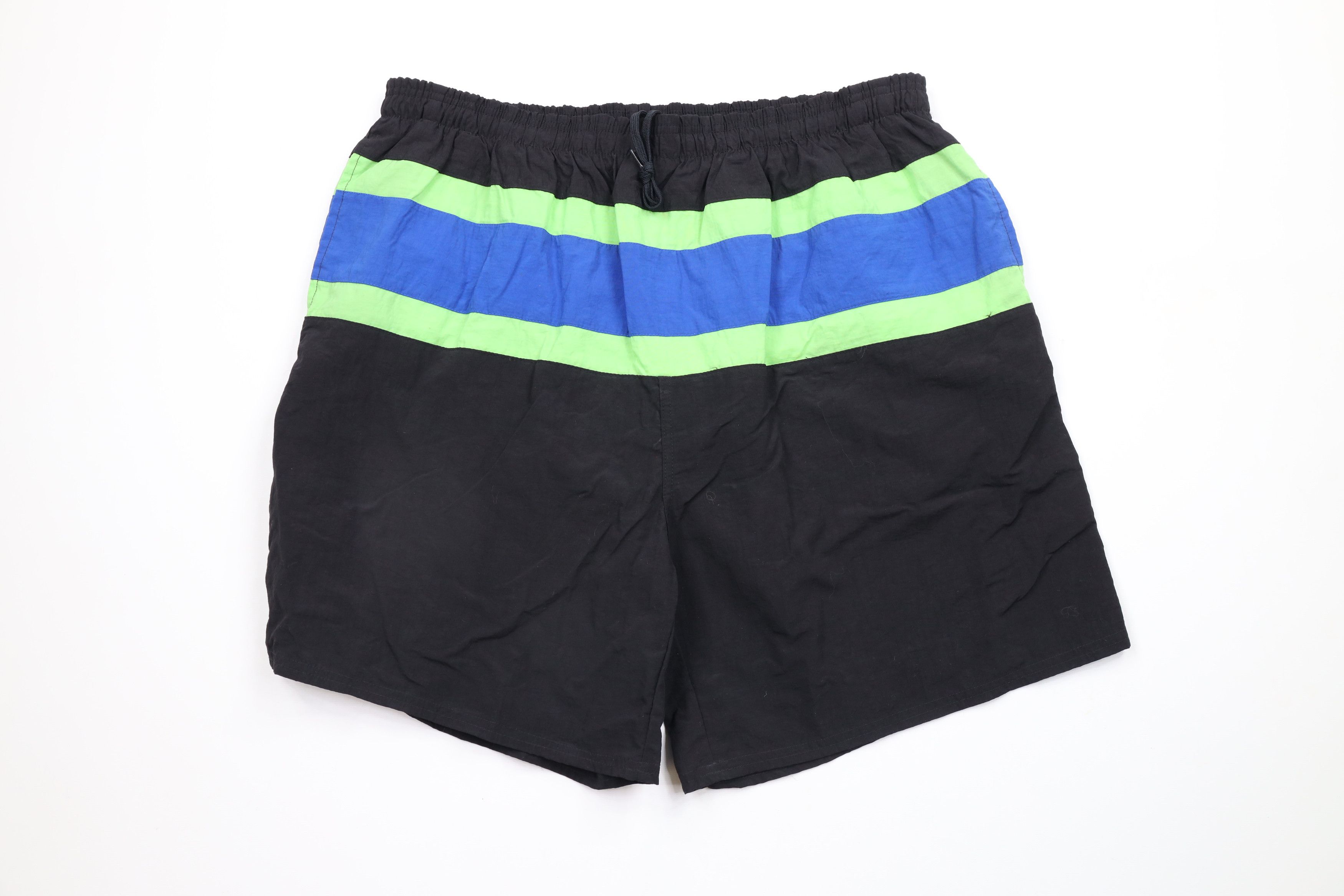 Vintage Vintage 90s Streetwear Above Knee Lined Shorts Swim Trunks Size US 34 / EU 50 - 1 Thumbnail