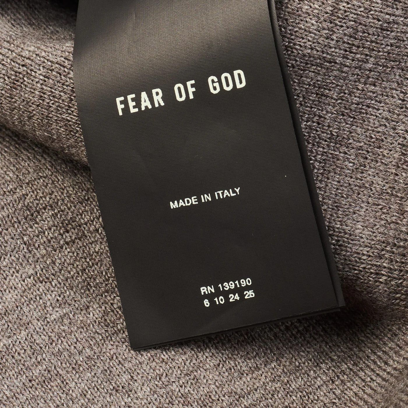 Fear of God FEAR OF GOD Gray Virgin Wool Knit Turtleneck Sweater Size US L / EU 52-54 / 3 - 8 Thumbnail