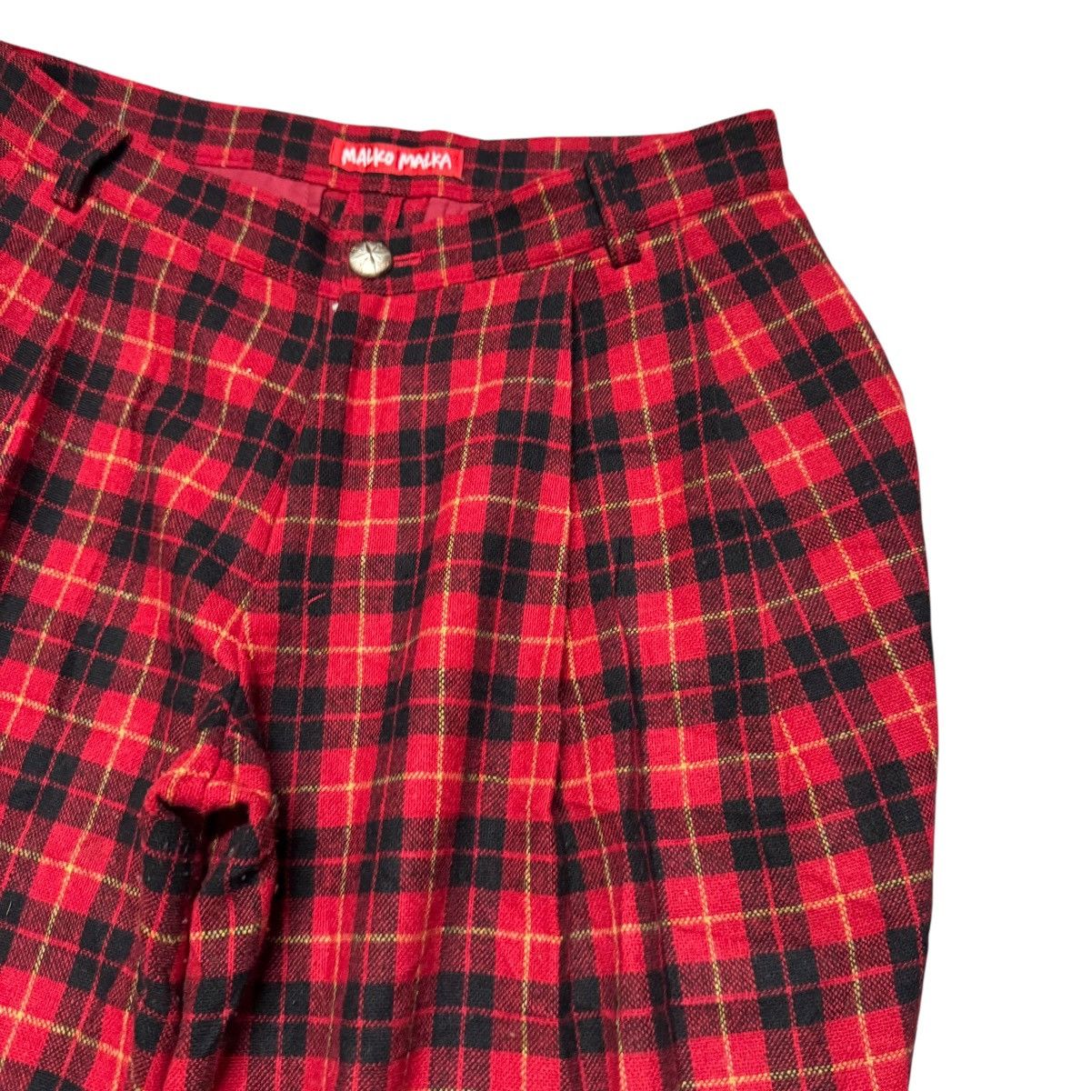 Mari's Rock MALKO MALKA Tartan Plaid Red Punk Trouser Size US 30 / EU 46 - 5 Thumbnail