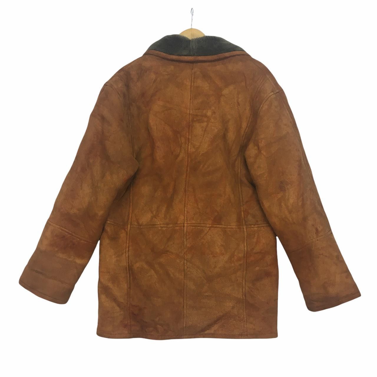 Vintage Vtg ORIGINAL SHEARLING Genuine Suede Jacket Coat Style Size US L / EU 52-54 / 3 - 3 Thumbnail