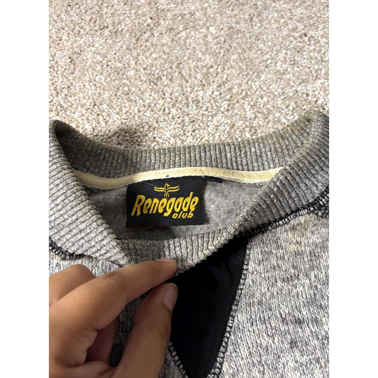 Vintage Leland Michigan Sweatshirt Mens Large Gray Renegade Club Crewneck Pullover Size US L / EU 52-54 / 3 - 4 Thumbnail