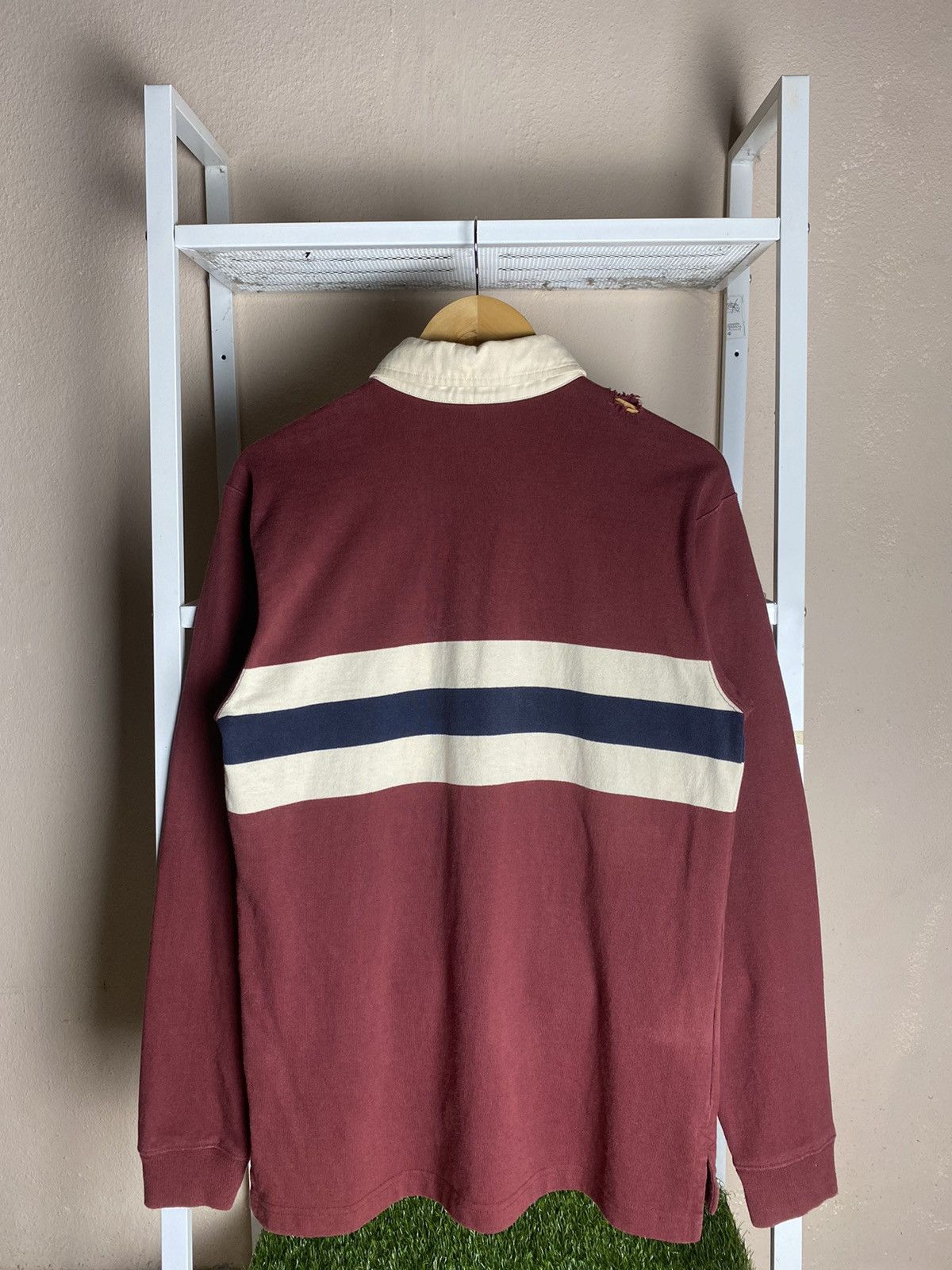 L.L. Bean Distress Vintage L.L Bean Rugby Stripe Size US S / EU 44-46 / 1 - 6 Thumbnail
