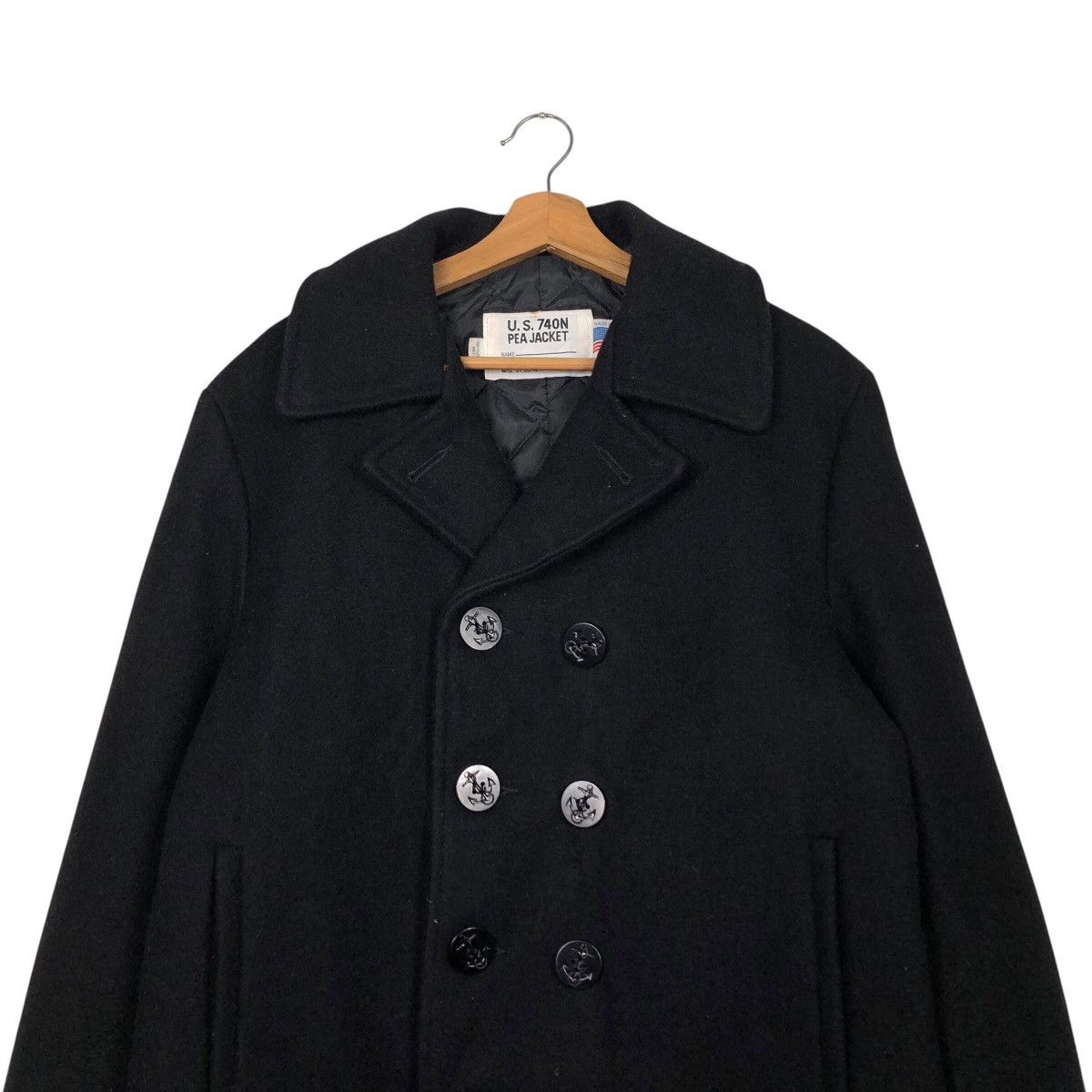Schott 📌Vintage Wool Pea Jacket US 740N Schott Made in Usa Size US M / EU 48-50 / 2 - 4 Thumbnail