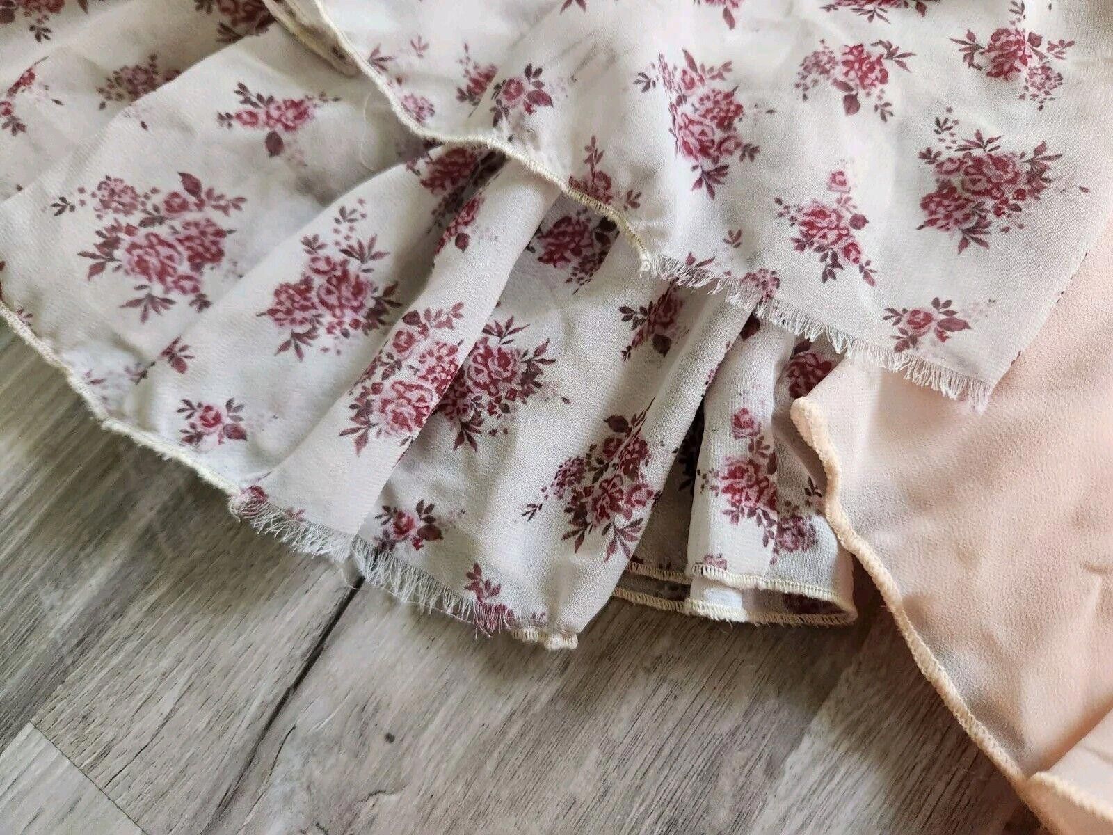 Designer Girls Skirts 3t Baileys Blossom Peach Skirt Mia Joy Chiffon Size 24" / US 00 / IT 34 - 4 Thumbnail
