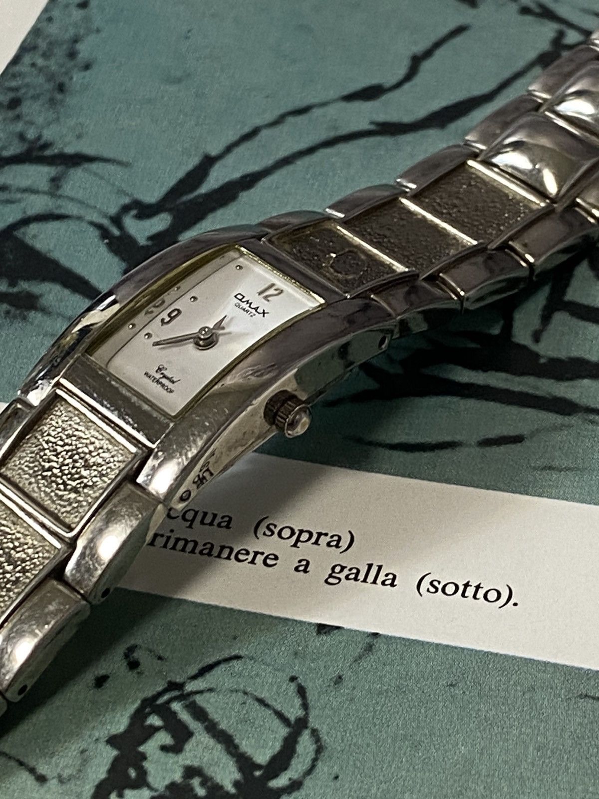 Japanese Brand VINTAGE OMAX SILVER BRACELET WATCH CYBERPUNK Y2K FUTURISTIC Size ONE SIZE - 3 Thumbnail