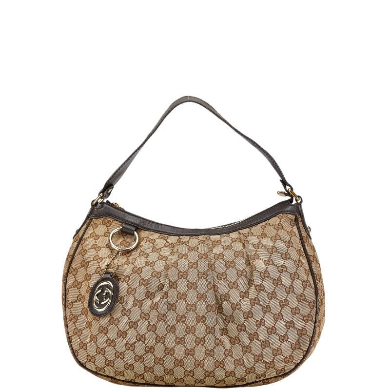 Gucci Gucci Gucci Canvas Leather Shoulder Bag 232955 Canvas Shoulder Bag 232955 in Very Good Condition Size ONE SIZE - 1 Thumbnail