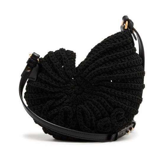 Chloe Chloe Sea Creatures Black Crochet Shoulder Bag New & Authent Size ONE SIZE - 1 Thumbnail