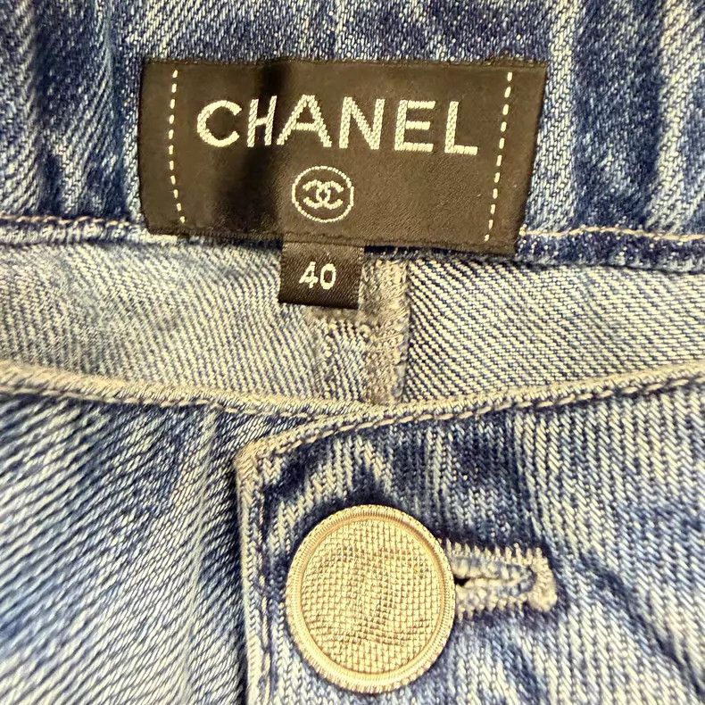 Chanel Chanel Double-c big logo jeans Size 26" / US 2 / IT 38 - 2 Thumbnail