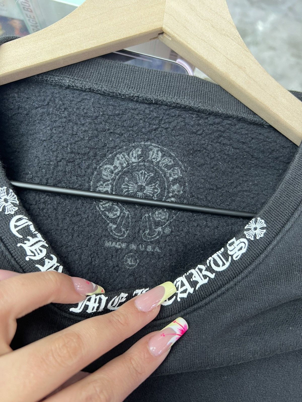 Chrome Hearts Chrome Hearts Neck Logo Crewneck Size US XL / EU 56 / 4 - 15 Thumbnail