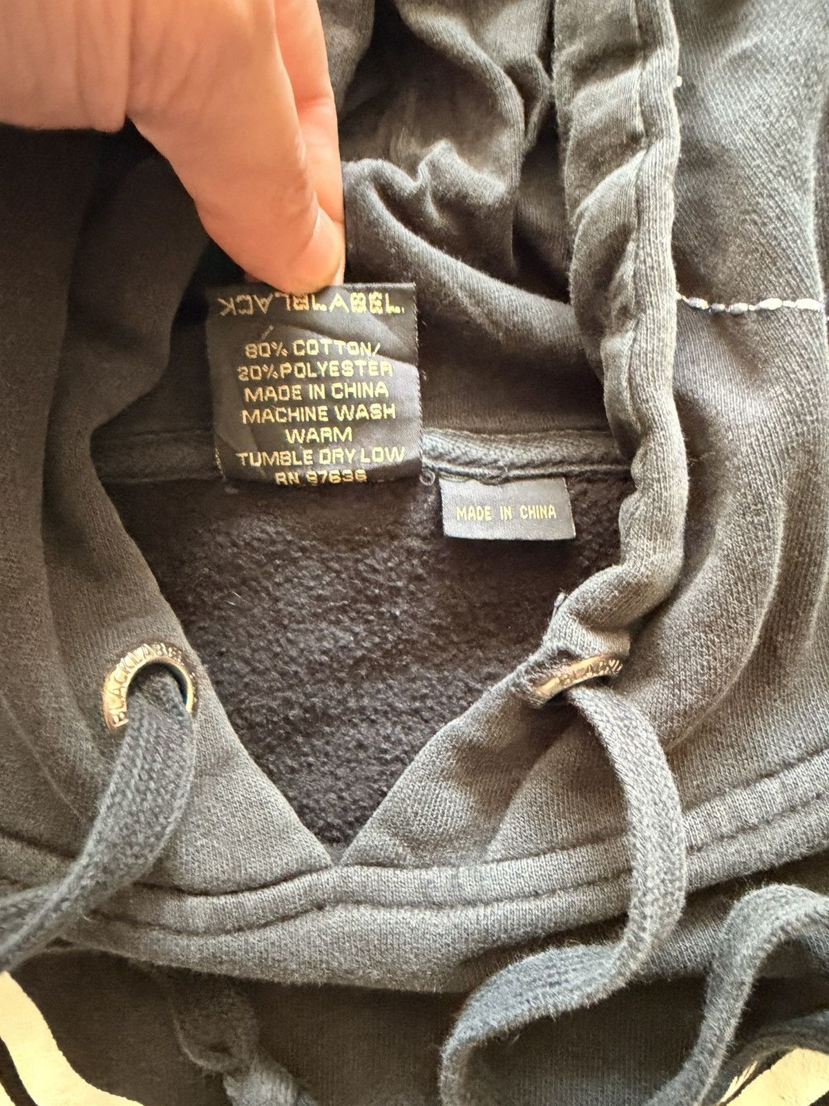 Black Label Y2K Black Label Hoodie With Insane Details Size US L / EU 52-54 / 3 - 11 Thumbnail