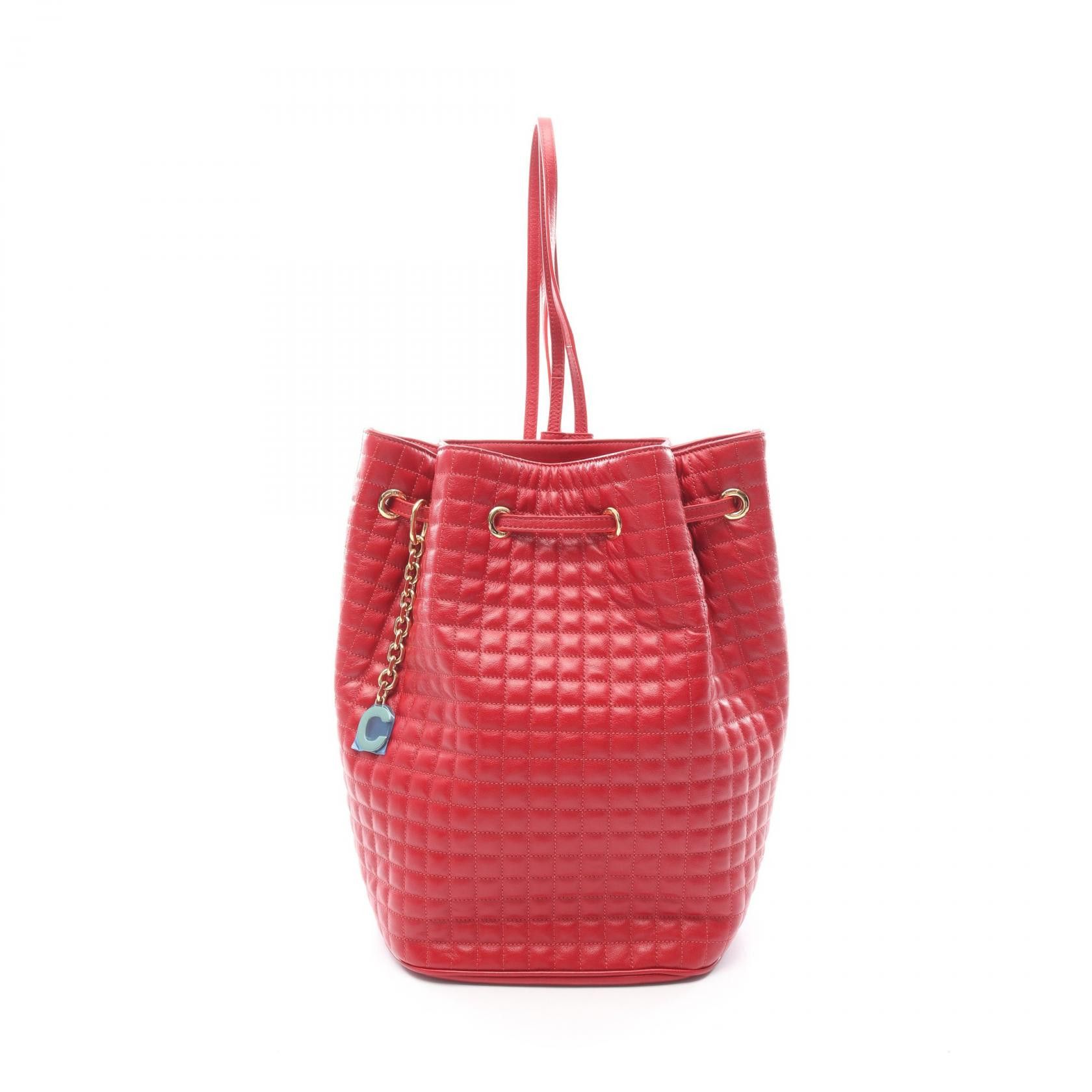 Celine Celine CELINE C Charm Leather Backpack Leather Backpack 188373BFI DUTY FREE for USA Size ONE SIZE - 1 Thumbnail
