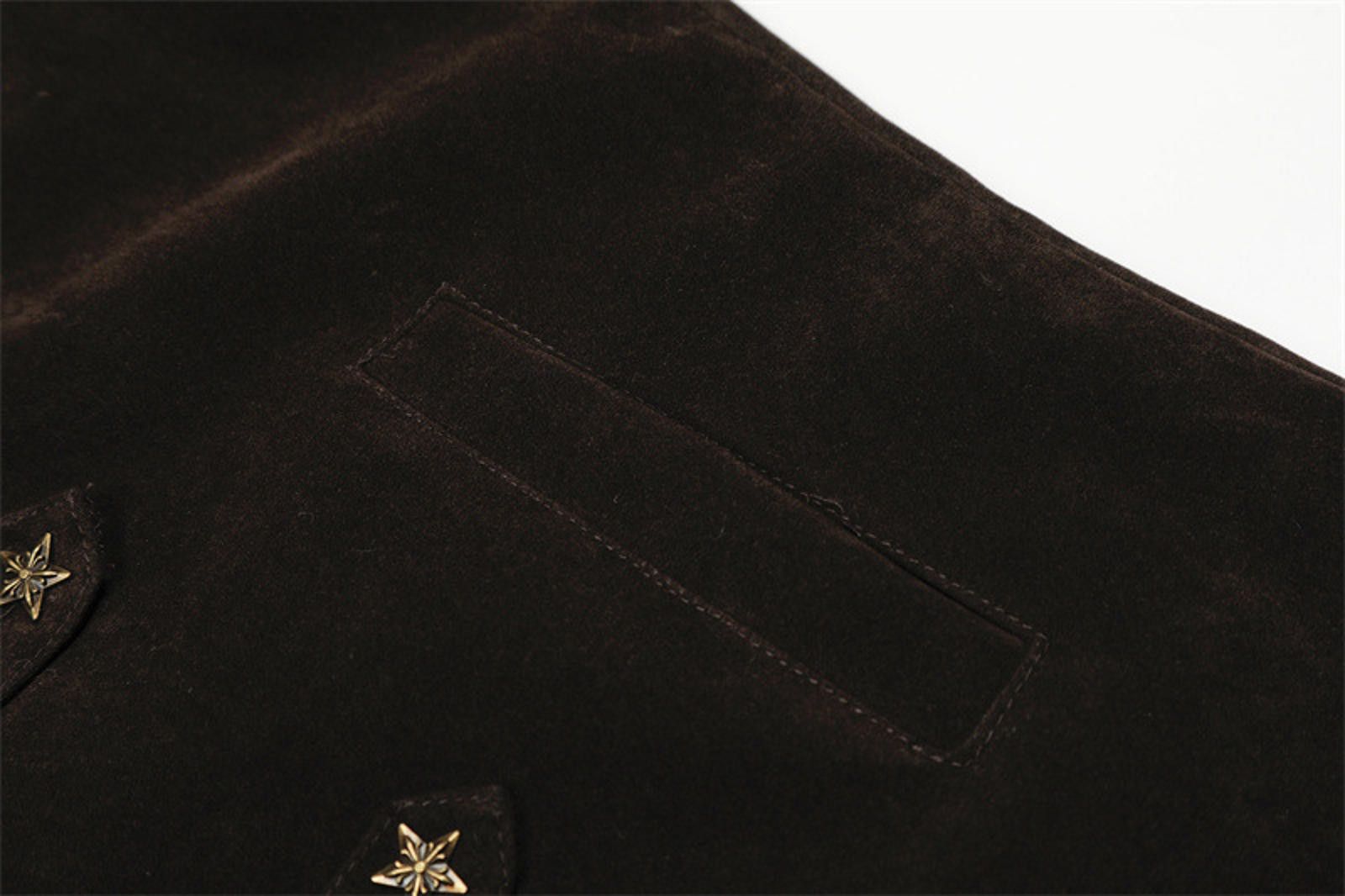 Japanese Brand Suede Military Style Jacket, Zip Front Size US L / EU 52-54 / 3 - 7 Thumbnail