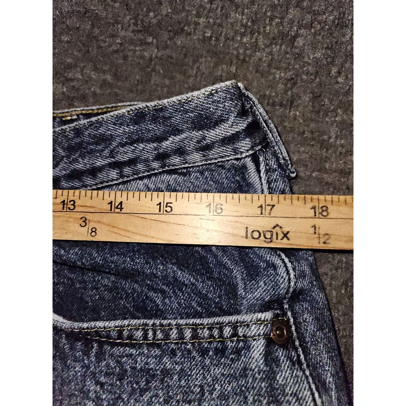 Lee VINTAGE LEE Jeans Men 36x36 Straight Blue Denim USA 80s 90s Grunge Regular Mens Size US 36 / EU 52 - 4 Thumbnail