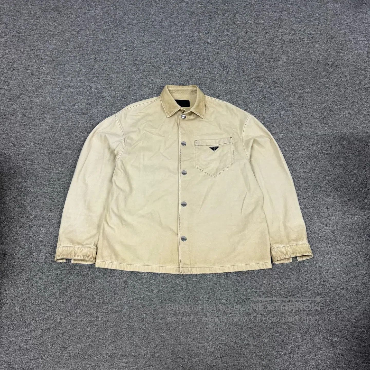 Prada Prada Worn-out single-button denim shirt jacket| Size US M / EU 48-50 / 2 - 2 Thumbnail