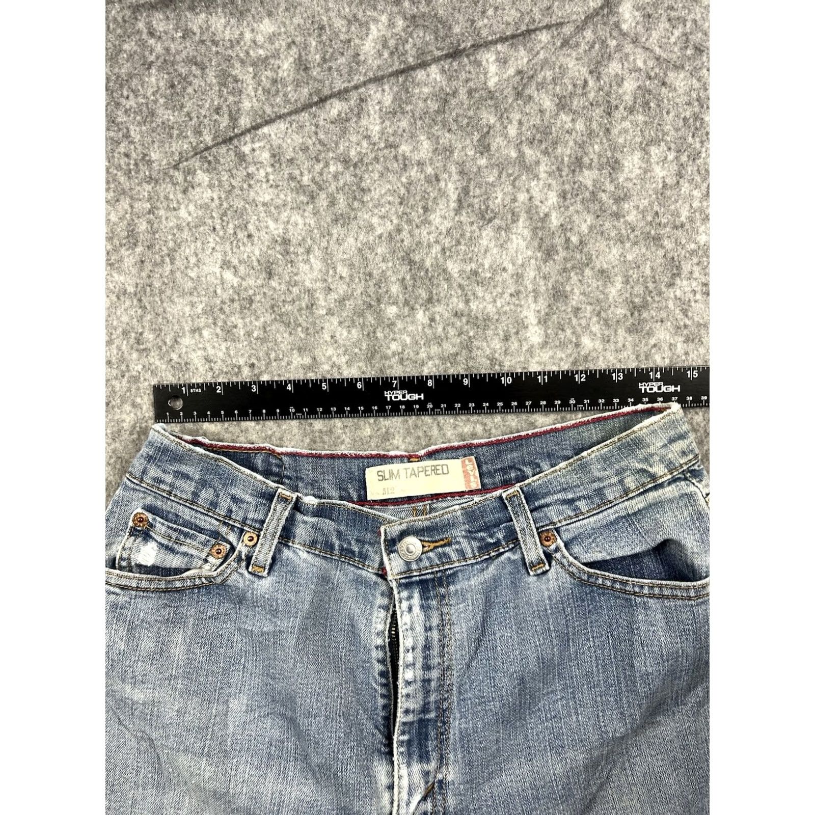 Levi's Levi's 512 Jeans Women's Slim Tapered Leg Light Wash Size 14 Medium Vintage Slim 5-Pocket Denim Blue Cotton Blend Size 36" / US 14 / IT 50 - 3 Thumbnail