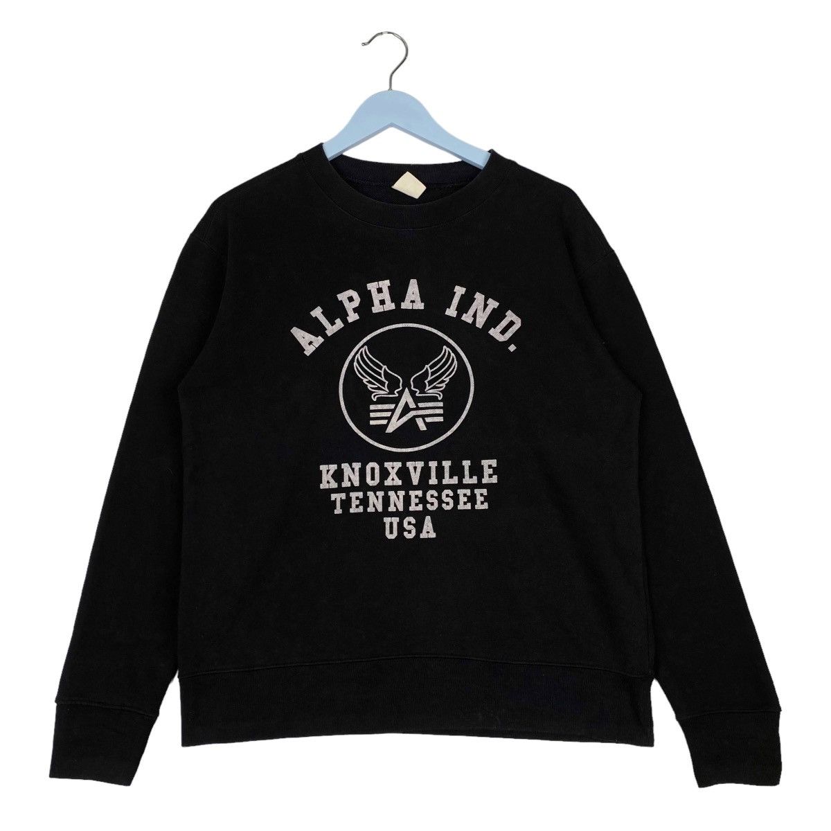 Alpha Industries × Vintage Vintage Alpha Industries All Print Crewneck Sweatshirt Size L / US 10 / IT 46 - 1 Thumbnail