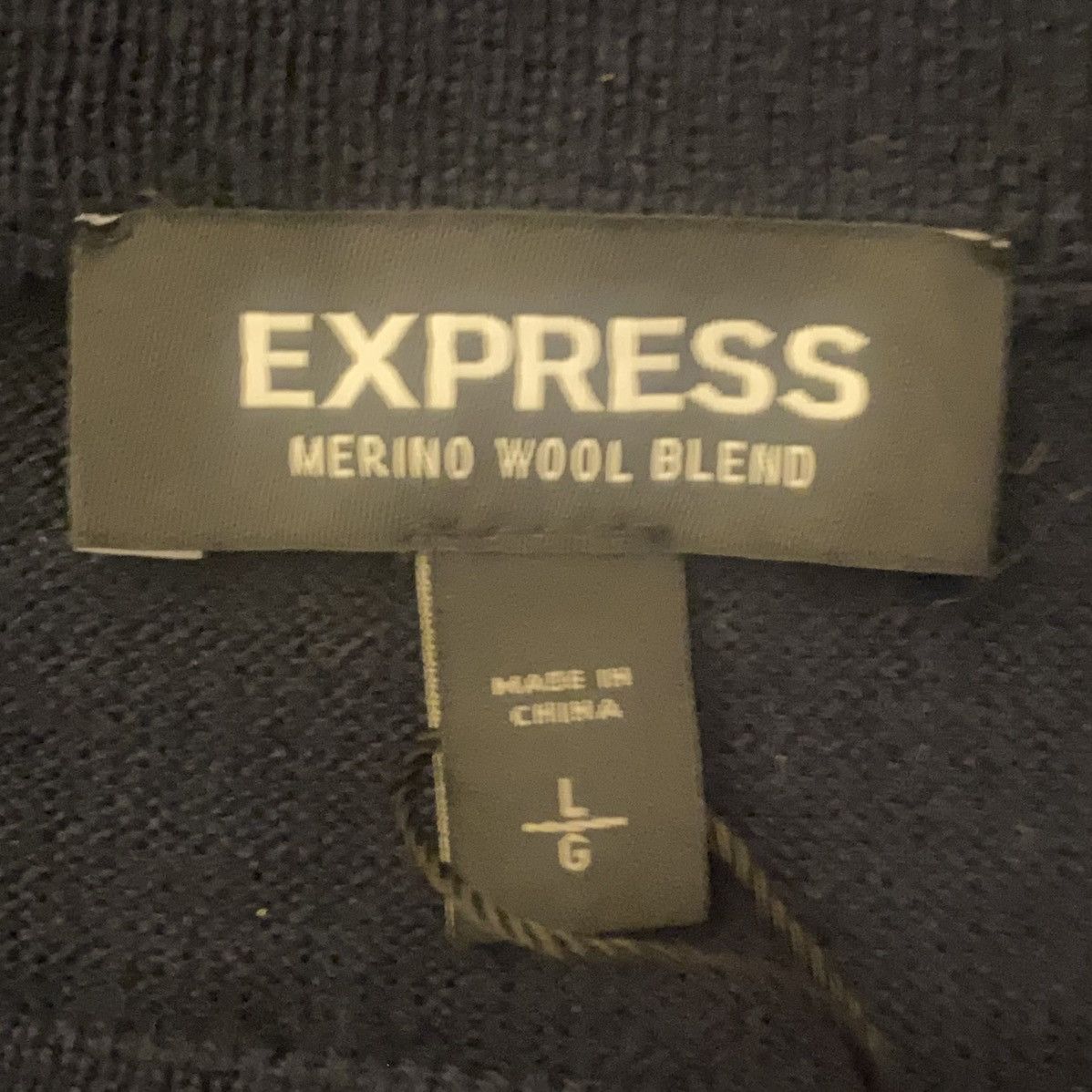 Express Express NWT Navy Blue Knit Pullover Sweater Men’s Size L Size US L / EU 52-54 / 3 - 4 Thumbnail