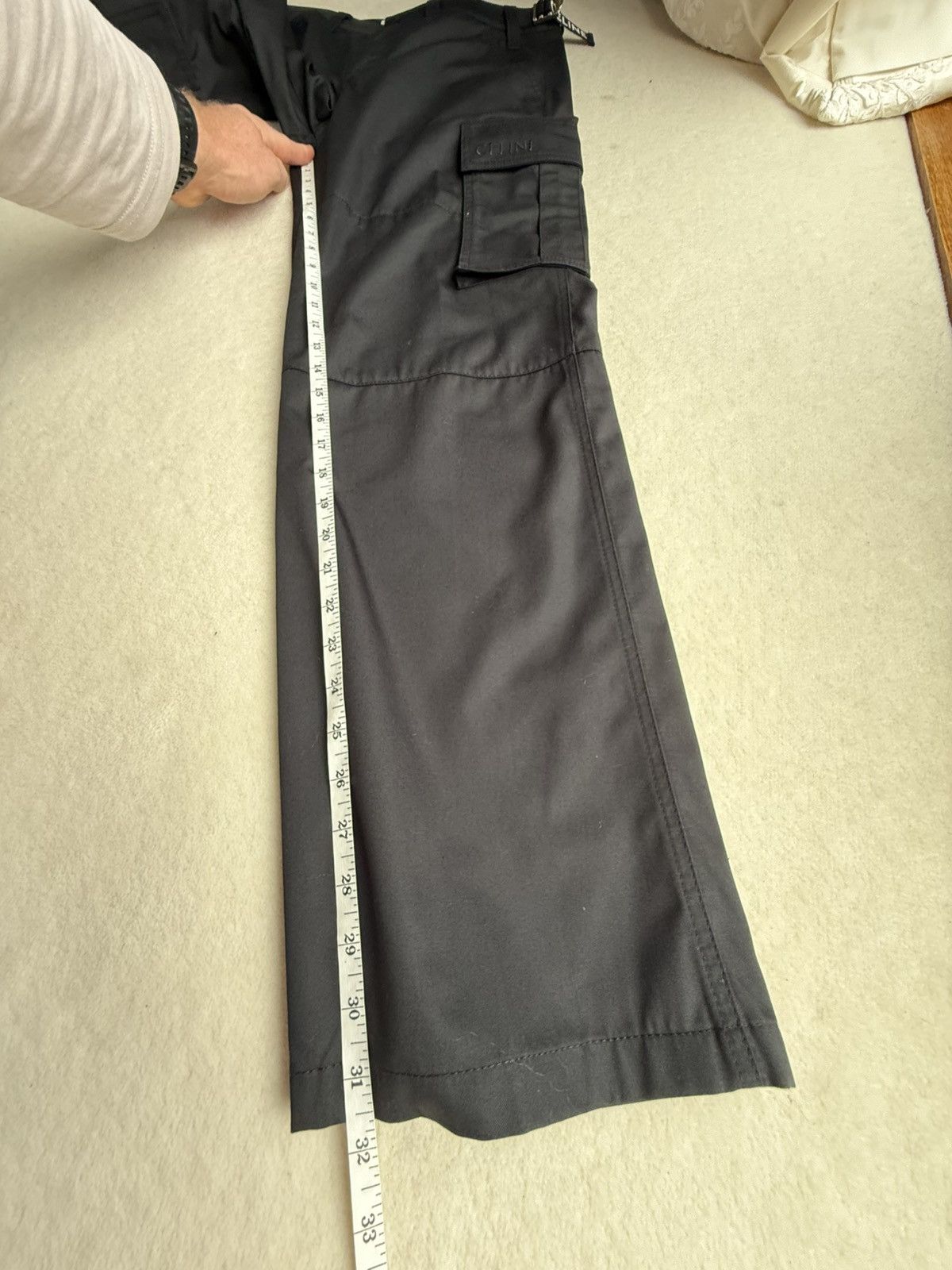 Celine $1.5k Celine logo black cargo pants jeans Hedi Slimane 48 Size US 32 / EU 48 - 10 Thumbnail