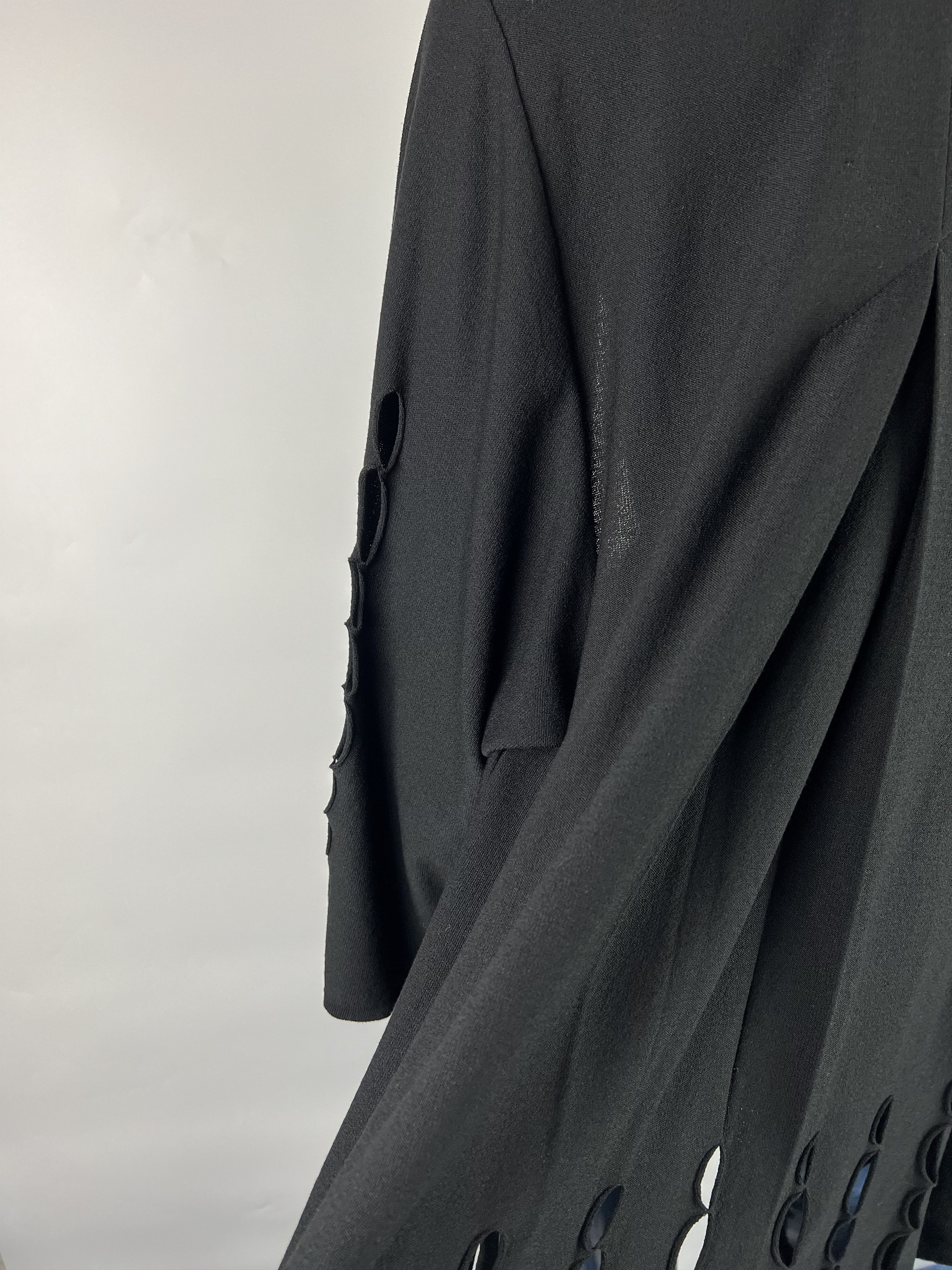 Designer Philomena Christ Black Open Cardigan Cape Size M Size M / US 6-8 / IT 42-44 - 7 Thumbnail