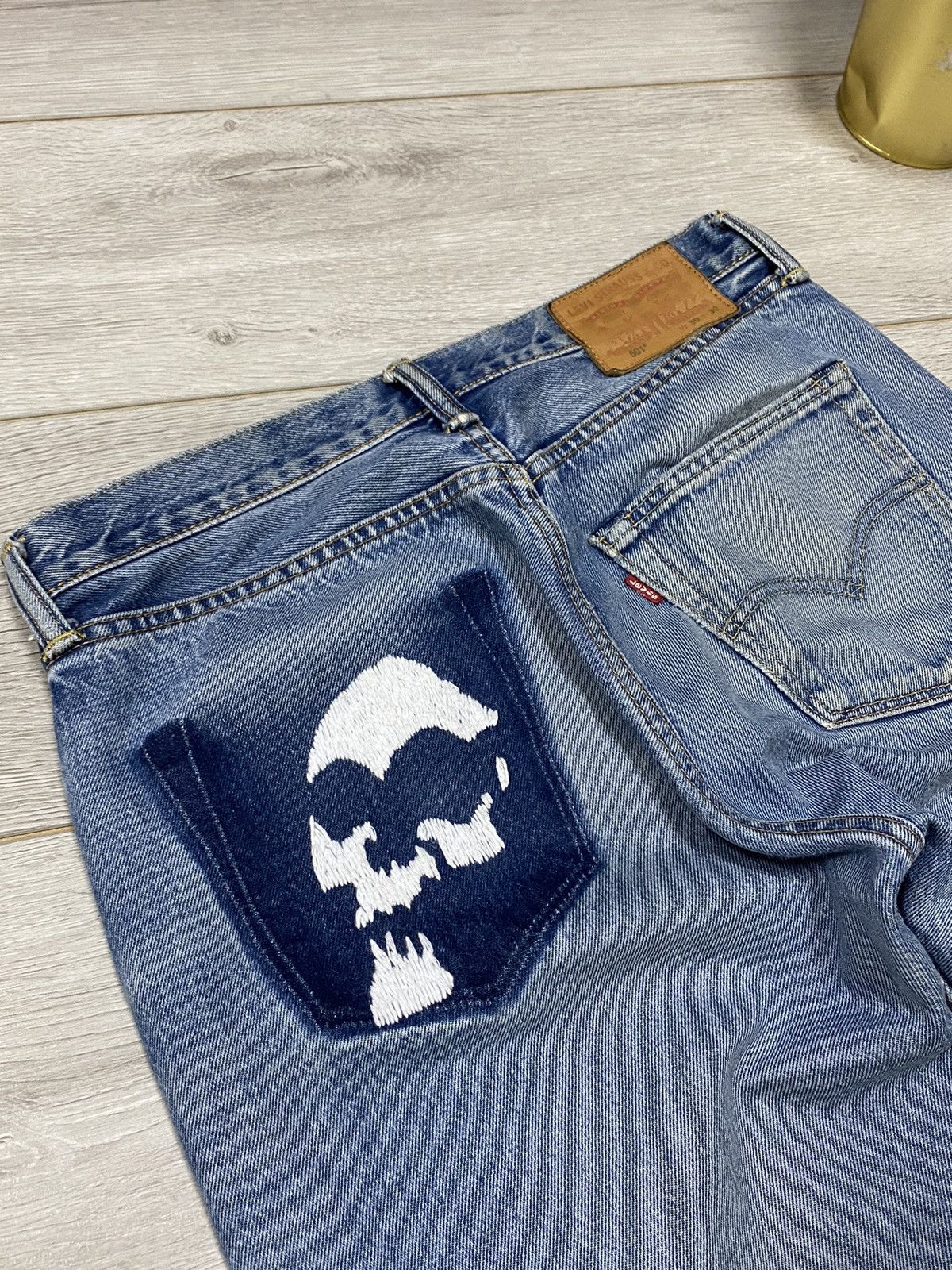 Levi's Levi’s 💀 vintage custom skull girls jeans Size US 32 / EU 48 - 4 Thumbnail