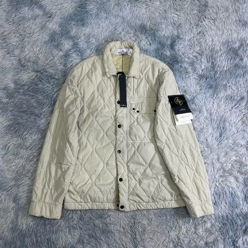 Stone Island Men's Quilted Outer Jacket in Beige 0089