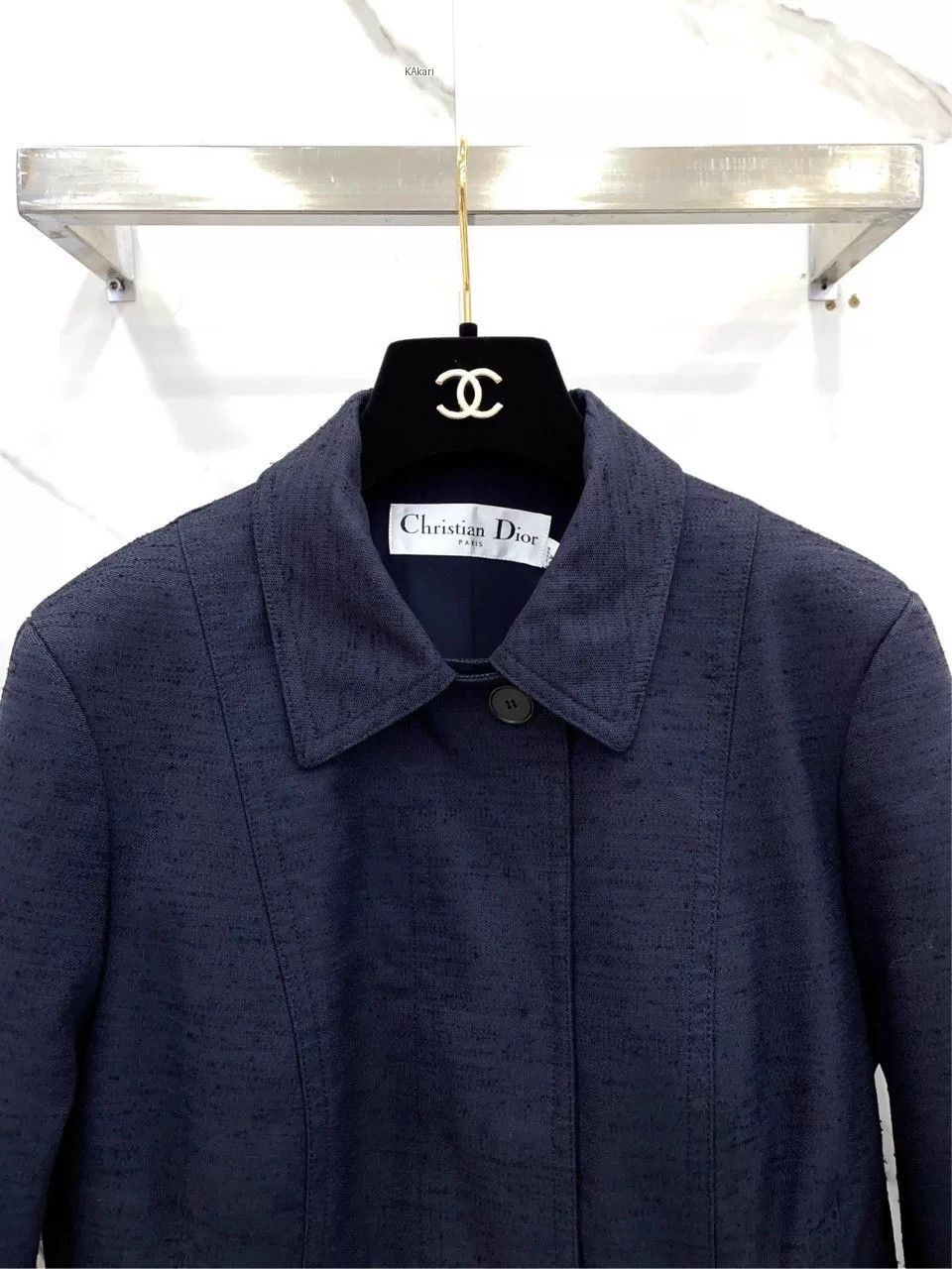 Dior Dior Black Single-Breasted Lapel Zip Blazer Size US XXS / EU 40 - 3 Thumbnail