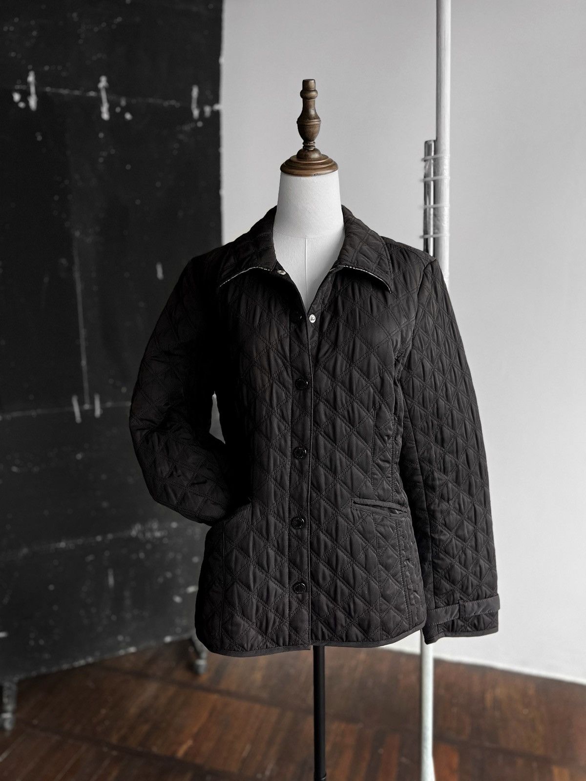 Designer × Tommy Hilfiger Tommy Hilfiger Wmns Black Quilted Jacket Long Sleeve Pockets Size S / US 4 / IT 40 - 4 Thumbnail