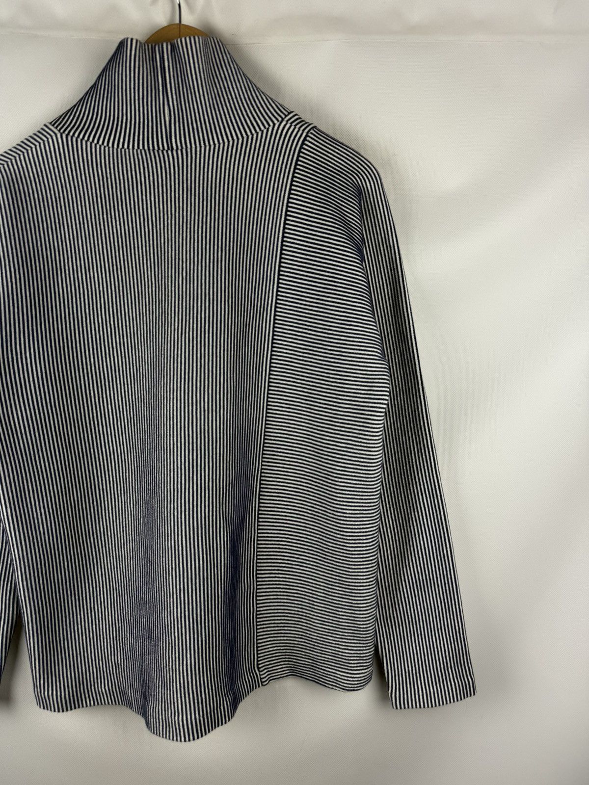 Cos Cos Avant-garde Striped High Neck Cotton Sweater Pullover Size S / US 4 / IT 40 - 16 Thumbnail