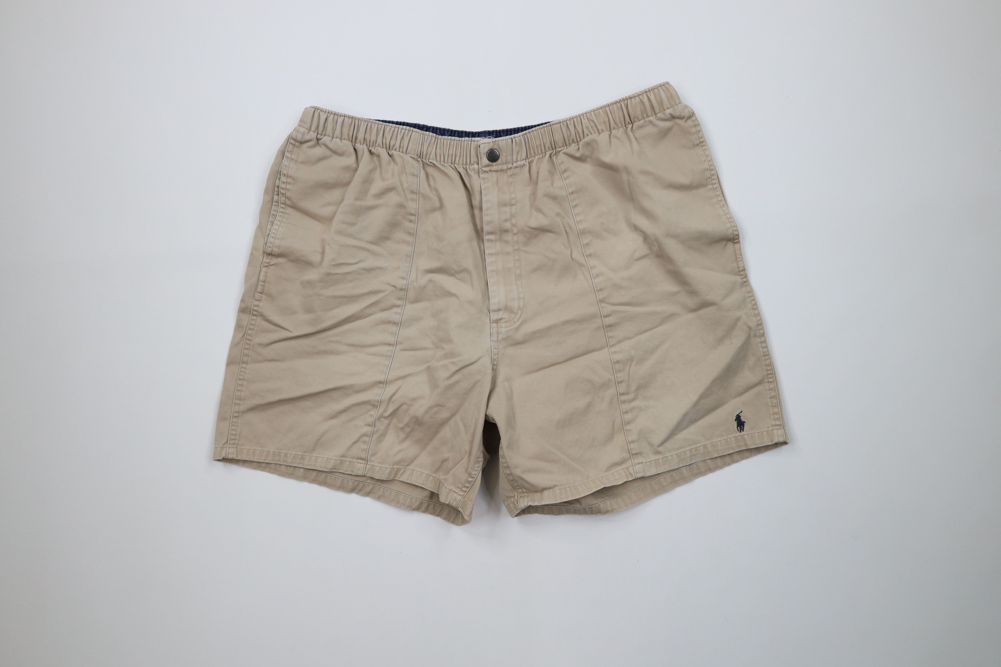 Polo Ralph Lauren Vintage 90s Ralph Lauren Above Knee Shorts Beige Cotton Size US 38 / EU 54 - 1 Thumbnail