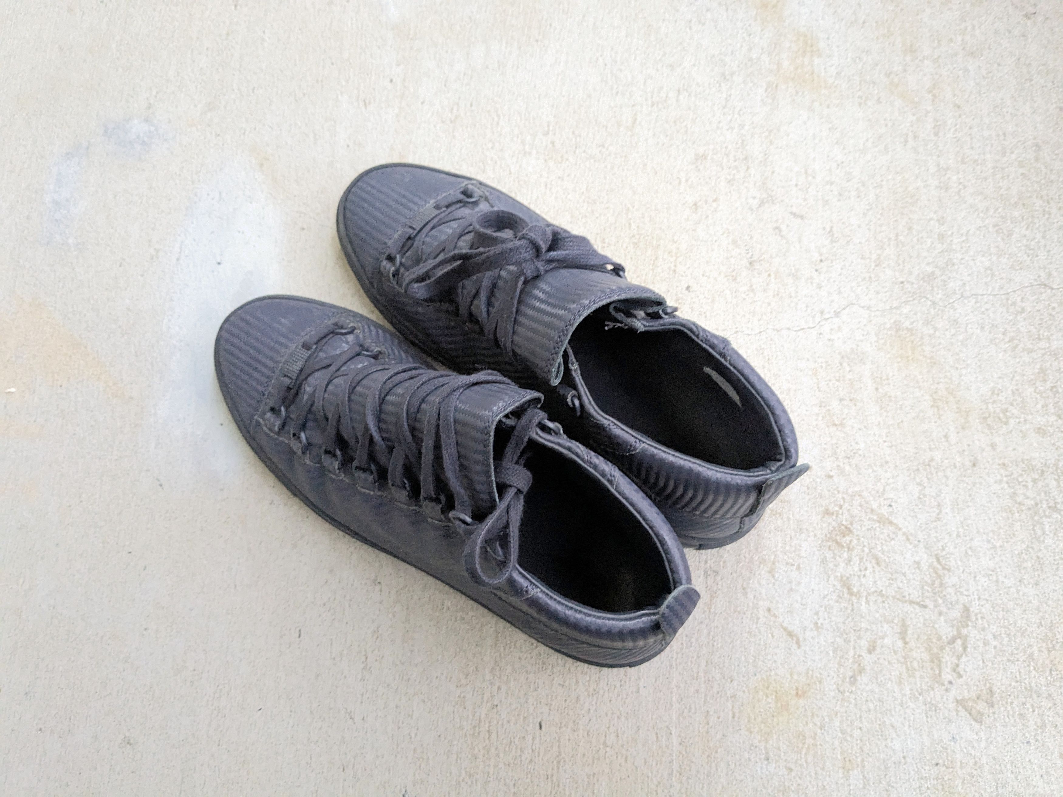 Balenciaga Balenciaga Arena Navy Blue 9 Leather High Tops Size US 9 / EU 42 - 12 Thumbnail