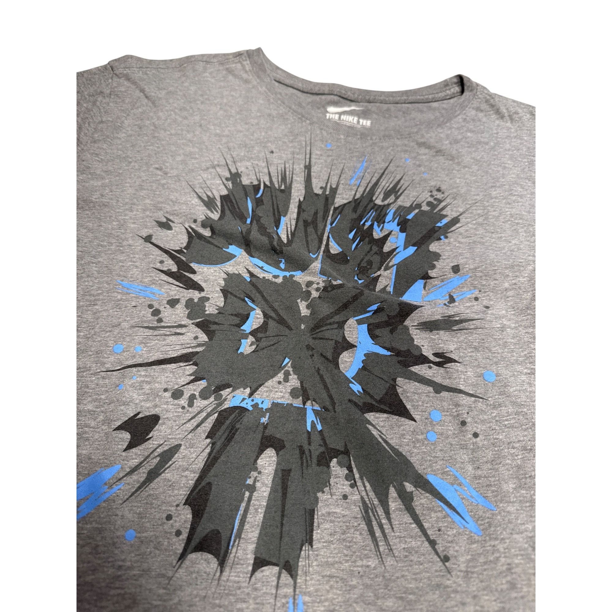 Nike Nike Mens Grey Graphic Athletic T-Shirt Size L SKU 7271 Size US L / EU 52-54 / 3 - 2 Thumbnail