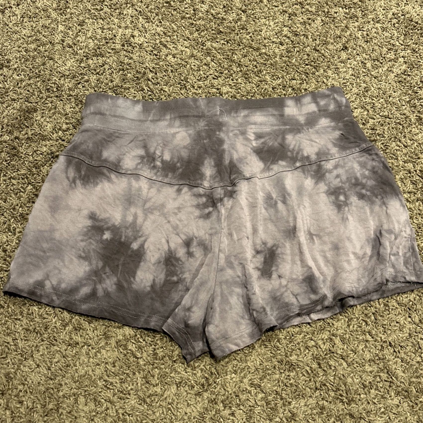Vintage JoyLab Women's Athletic Shorts 3" Inseam Brown Tie Dye L - Inseam 3" | 34" Waist, Fleece, Drawstring, Pockets, Regular Fit, Cotton, Activewear, Women Size 24" / US 00 / IT 34 - 3 Thumbnail