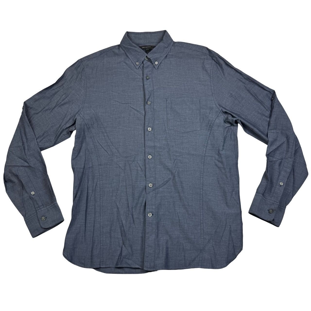 John Varvatos John Varvatos Men's 100% Cotton L/S Button Shirt Blue • Larg Size US L / EU 52-54 / 3 - 2 Thumbnail