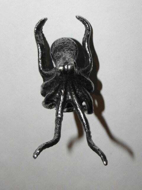 Designer Sterling Silver Octopus Cocktail Ring Size ONE SIZE - 2 Thumbnail