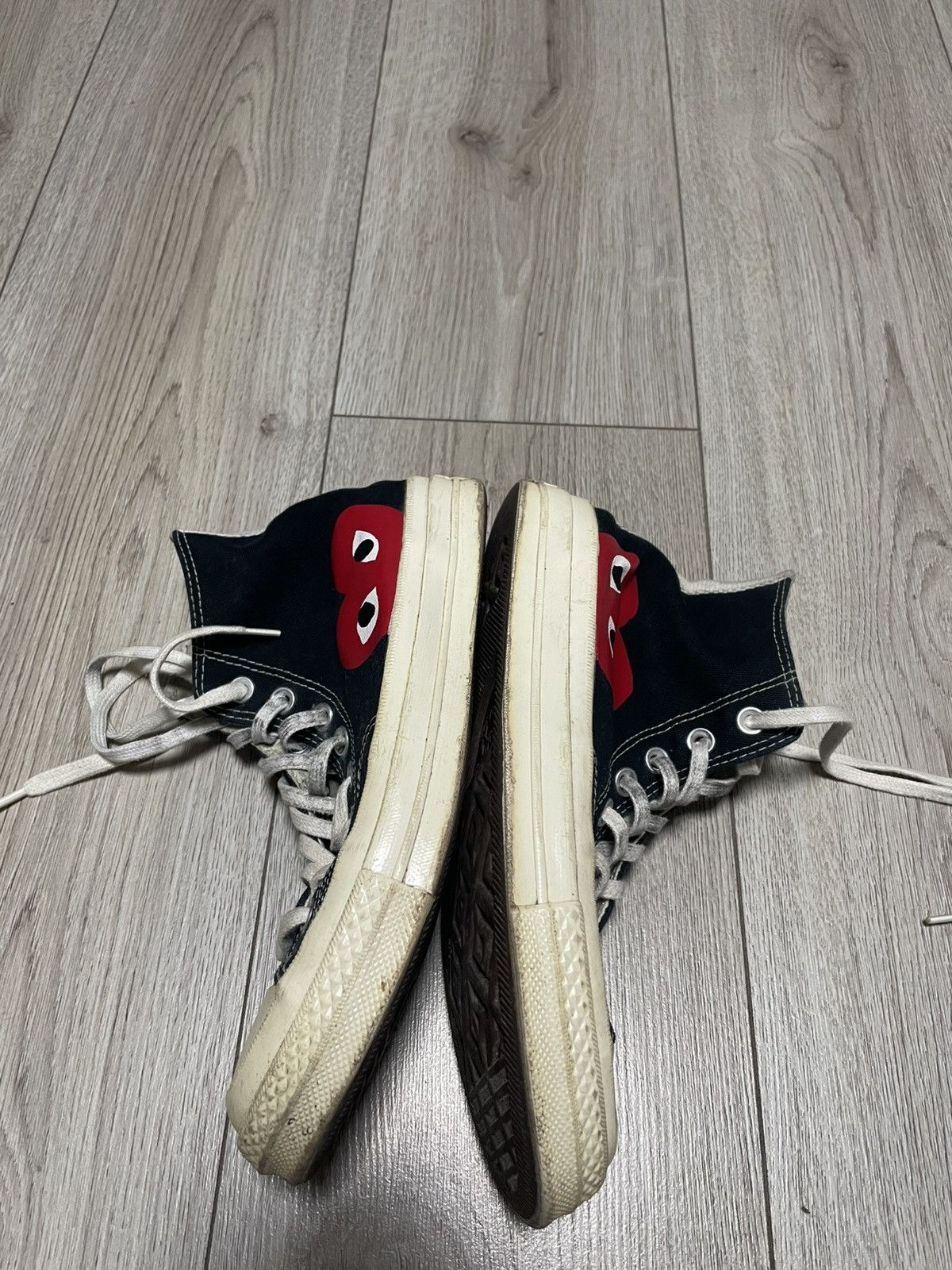 Comme des Garcons × Converse Comme des Garcons Converse Hi Top Sneakers Chuck Taylor Size US 7 / EU 40 - 7 Thumbnail