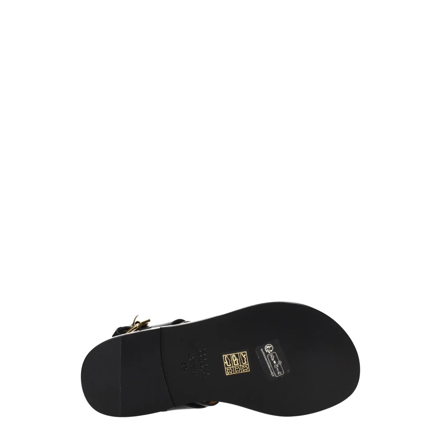 Isabel Marant ob1o1e1124 Leather Flip Flops in Black Size US 10 / IT 40 - 5 Thumbnail